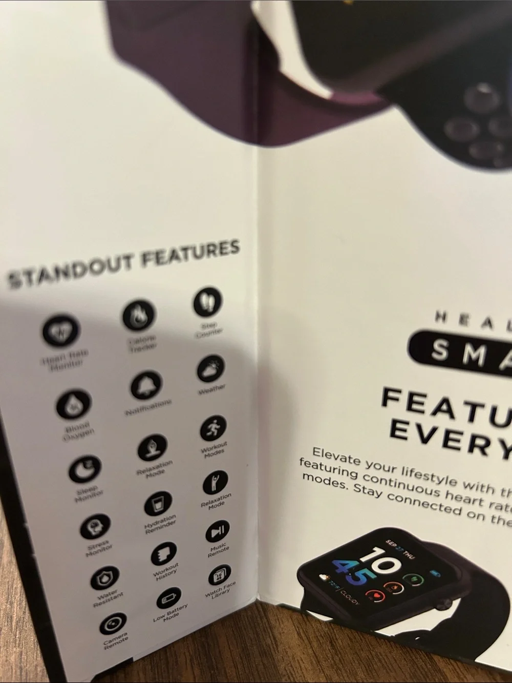 Air 4 Smartwatch in Black